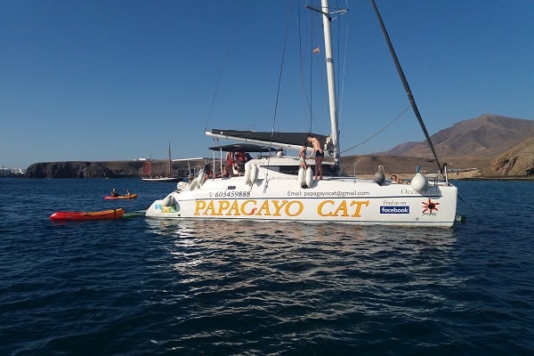 Catamaran tour playa blanca