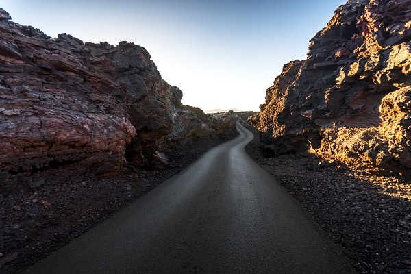 road through Timanfaya